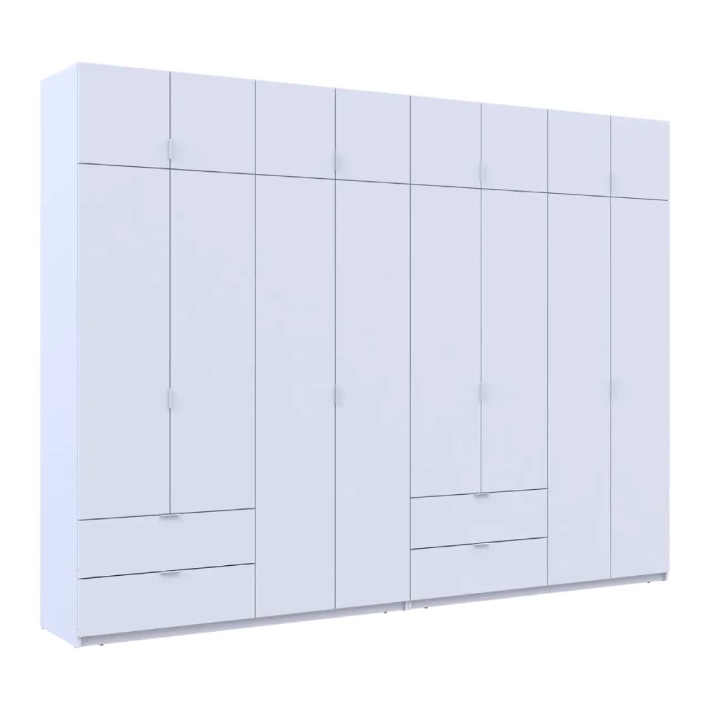 Шкаф для одежды Doros Лукас Белый 4+4 ДСП 320х50х240 DRS-011690 (42005126)