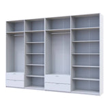 Шкаф для одежды Doros Лукас Белый 4+4 ДСП 340х50х240 DRS-011691 (42005138)