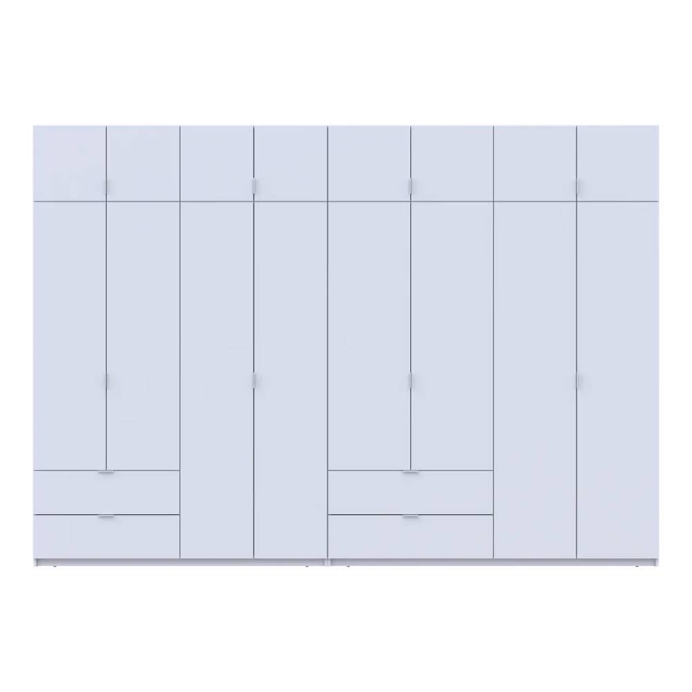 Шкаф для одежды Doros Лукас Белый 4+4 ДСП 340х50х240 DRS-011691 (42005138)