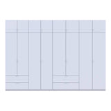 Шкаф для одежды Doros Лукас Белый 4+4 ДСП 340х50х240 DRS-011691 (42005138)