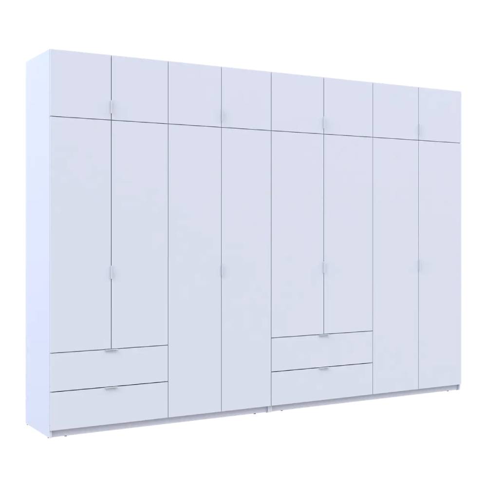 Шкаф для одежды Doros Лукас Белый 4+4 ДСП 340х50х240 DRS-011691 (42005138)