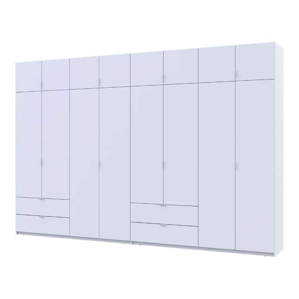 Шкаф для одежды Doros Лукас Белый 4+4 ДСП 360х50х240 DRS-011692 (42005142)