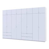 Шкаф для одежды Doros Лукас Белый 4+4 ДСП 360х50х240 DRS-011692 (42005142)