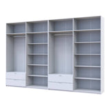 Шкаф для одежды Doros Лукас Белый 4+4 ДСП 360х50х240 DRS-011692 (42005142)