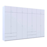 Шкаф для одежды Doros Лукас Белый 4+4 ДСП 360х50х240 DRS-011692 (42005142)