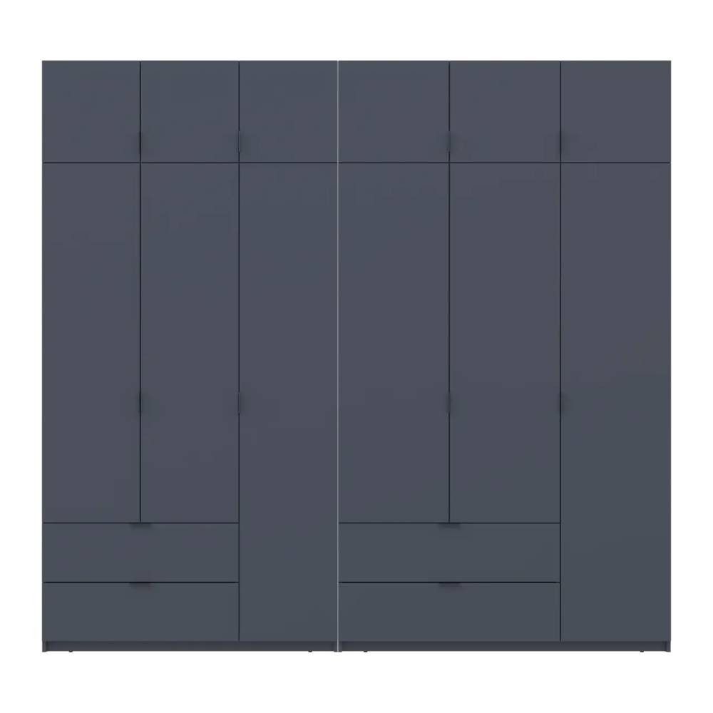 Шкаф для одежды Doros Лукас Графит 3+3 ДСП 255х50х240 DRS-011694 (42005113)