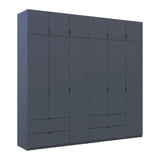 Шкаф для одежды Doros Лукас Графит 3+3 ДСП 255х50х240 DRS-011694 (42005113)