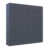 Шкаф для одежды Doros Лукас Графит 3+3 ДСП 240х50х240 DRS-011693 (42005109)