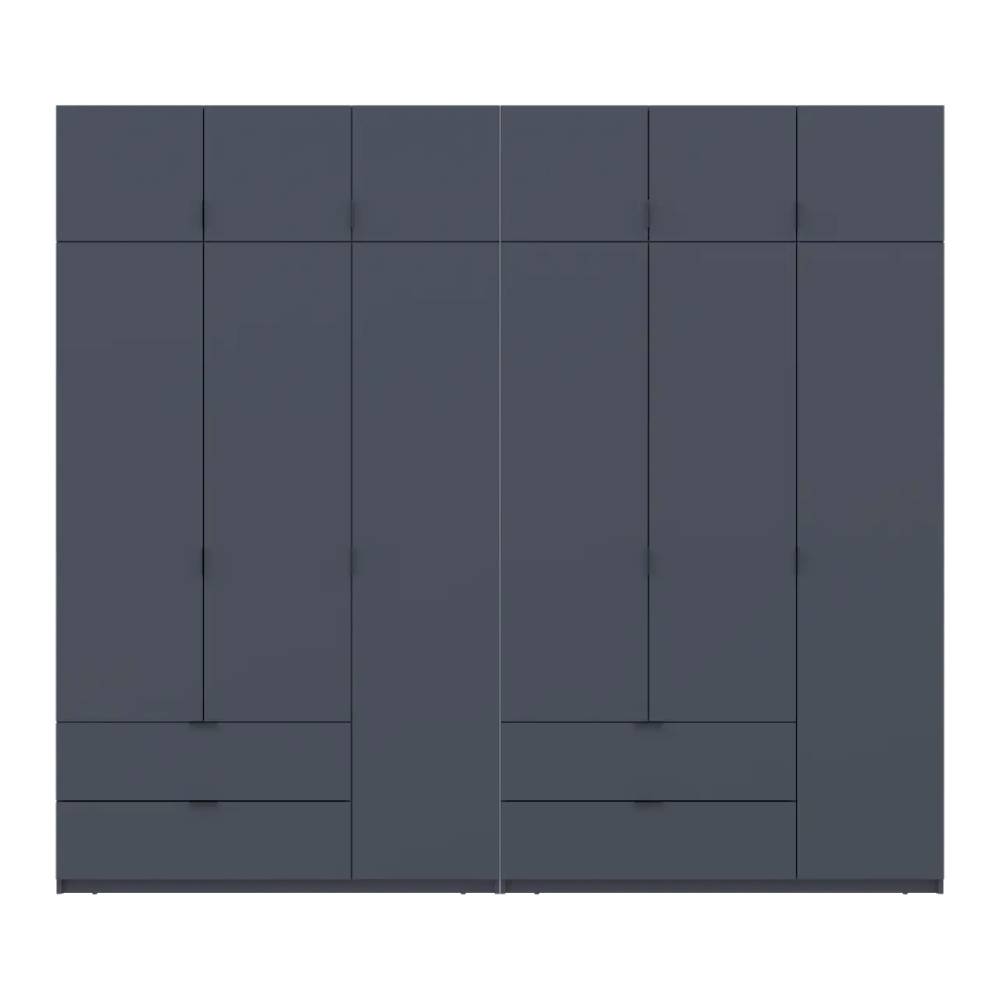 Шкаф для одежды Doros Лукас Графит 3+3 ДСП 270х50х240 DRS-011695 (42005117)