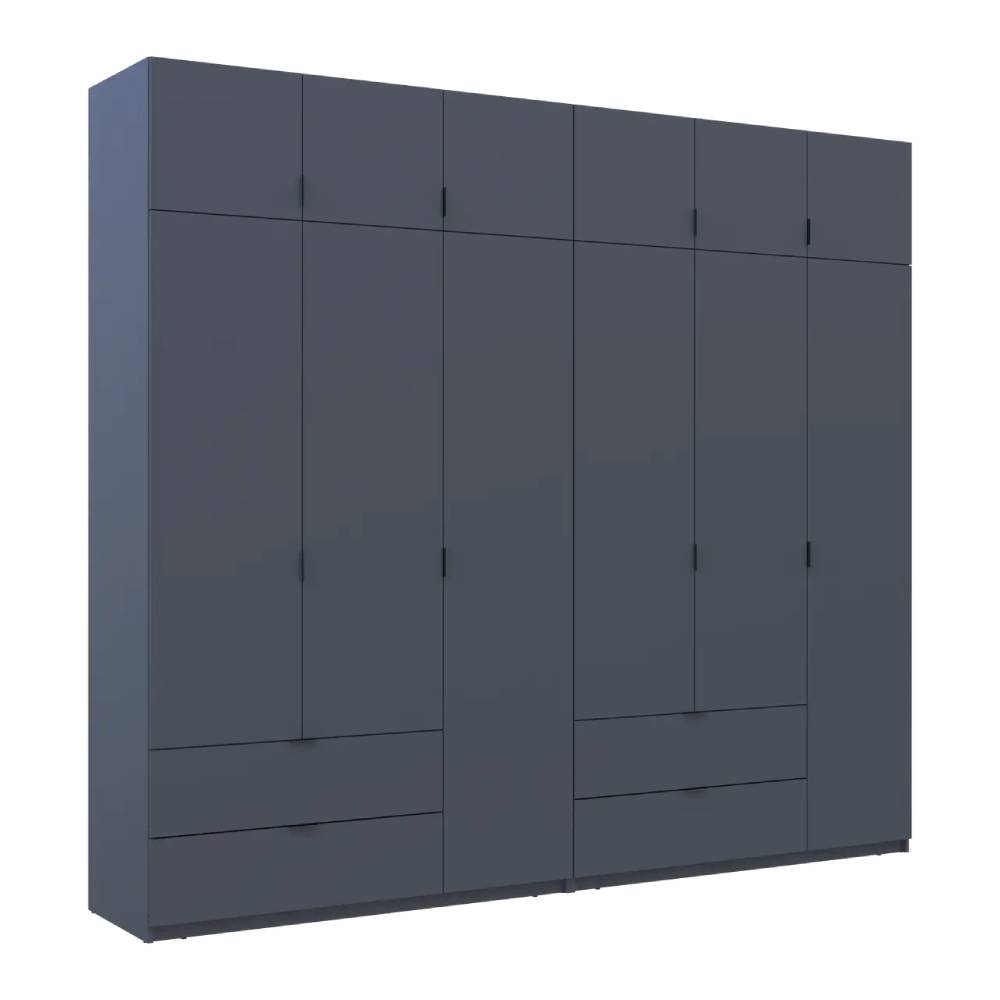 Шкаф для одежды Doros Лукас Графит 3+3 ДСП 270х50х240 DRS-011695 (42005117)