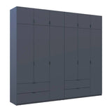 Шкаф для одежды Doros Лукас Графит 3+3 ДСП 270х50х240 DRS-011695 (42005117)