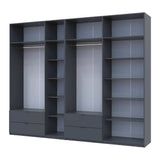 Шкаф для одежды Doros Лукас Графит 3+4 ДСП 295х50х240 DRS-011697 (42005125)