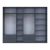 Шкаф для одежды Doros Лукас Графит 3+4 ДСП 295х50х240 DRS-011697 (42005125)