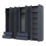 Шкаф для одежды Doros Лукас Графит 3+4 ДСП 300х50х240 DRS-011698 (42005133)