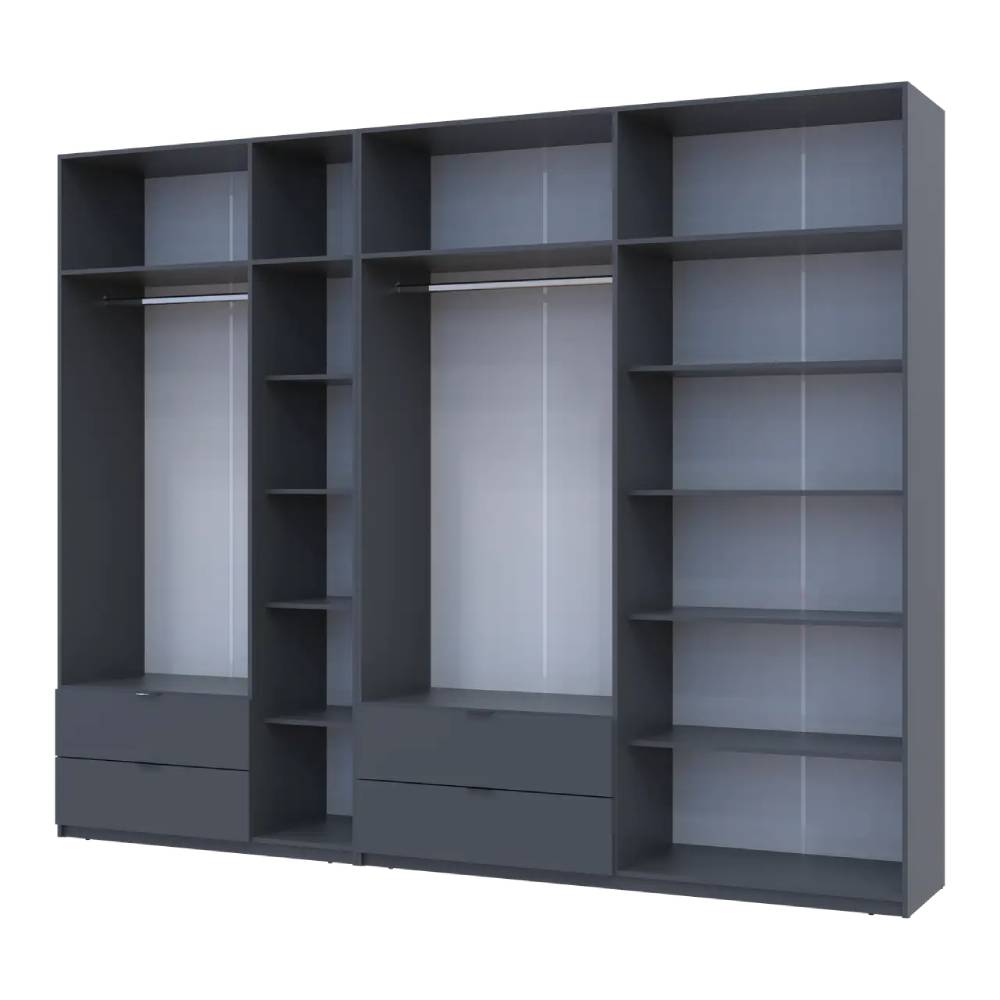 Шкаф для одежды Doros Лукас Графит 3+4 ДСП 300х50х240 DRS-011698 (42005133)