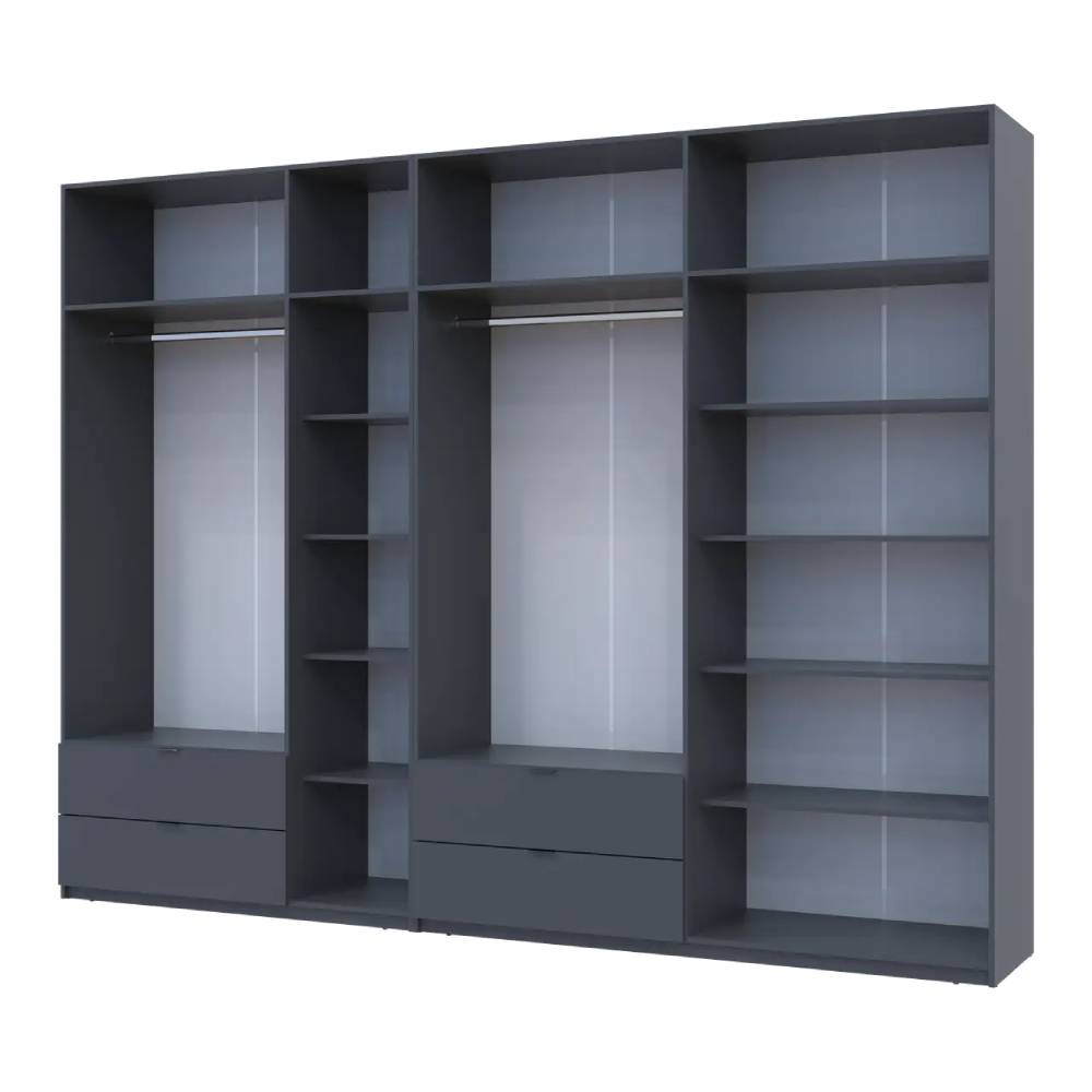 Шкаф для одежды Doros Лукас Графит 3+4 ДСП 315х50х240 DRS-011699 (42005137)