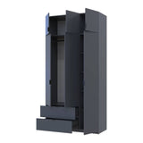 Шкаф для одежды Doros Лукас Графит 3ДСП 120х50х240 DRS-011650 (80737797)