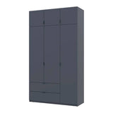Шкаф для одежды Doros Лукас Графит 3ДСП 135х50х240 DRS-011654 (80737801)