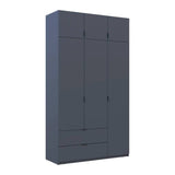 Шкаф для одежды Doros Лукас Графит 3ДСП 135х50х240 DRS-011654 (80737801)