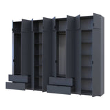 Шкаф для одежды Doros Лукас Графит 4+4 ДСП 320х50х240 DRS-011700 (42005129)