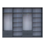 Шкаф для одежды Doros Лукас Графит 4+4 ДСП 320х50х240 DRS-011700 (42005129)