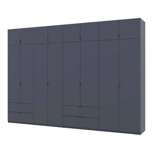 Шкаф для одежды Doros Лукас Графит 4+4 ДСП 340х50х240 DRS-011701 (42005141)