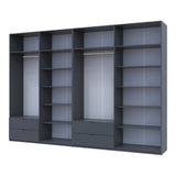 Шкаф для одежды Doros Лукас Графит 4+4 ДСП 340х50х240 DRS-011701 (42005141)