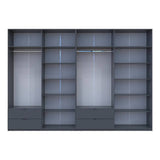 Шкаф для одежды Doros Лукас Графит 4+4 ДСП 340х50х240 DRS-011701 (42005141)