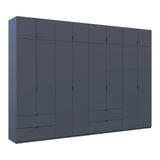 Шкаф для одежды Doros Лукас Графит 4+4 ДСП 340х50х240 DRS-011701 (42005141)