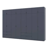 Шкаф для одежды Doros Лукас Графит 4+4 ДСП 360х50х240 DRS-011702 (42005145)