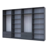 Шкаф для одежды Doros Лукас Графит 4+4 ДСП 360х50х240 DRS-011702 (42005145)