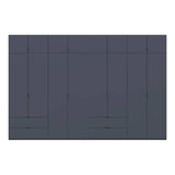 Шкаф для одежды Doros Лукас Графит 4+4 ДСП 360х50х240 DRS-011702 (42005145)