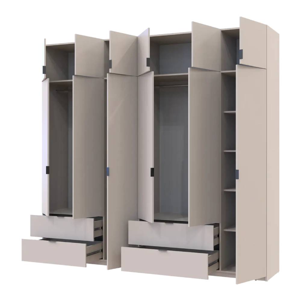 Шкаф для одежды Doros Лукас Кашемир 3+3 ДСП 255х50х240 DRS-011714 (42005112)