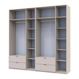 Шкаф для одежды Doros Лукас Кашемир 3+3 ДСП 240х50х240 DRS-011713 (42005108)