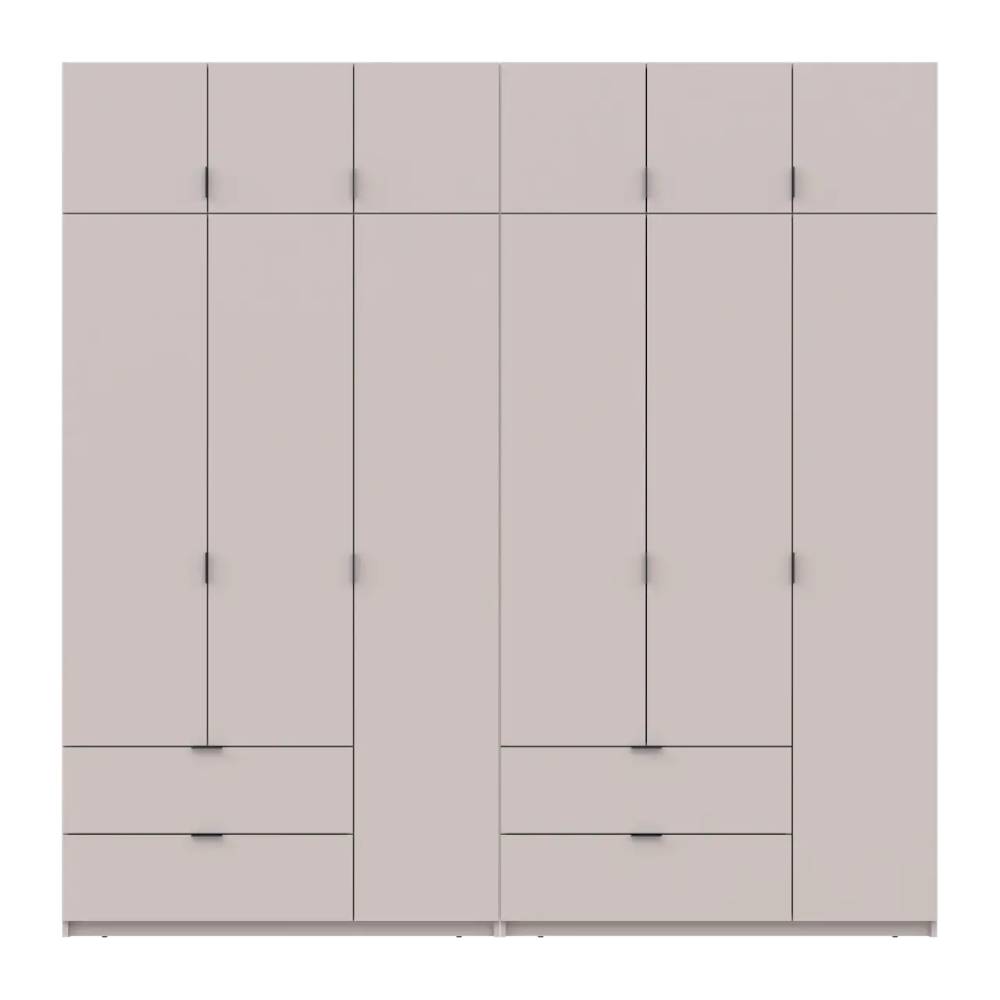 Шкаф для одежды Doros Лукас Кашемир 3+3 ДСП 240х50х240 DRS-011713 (42005108)