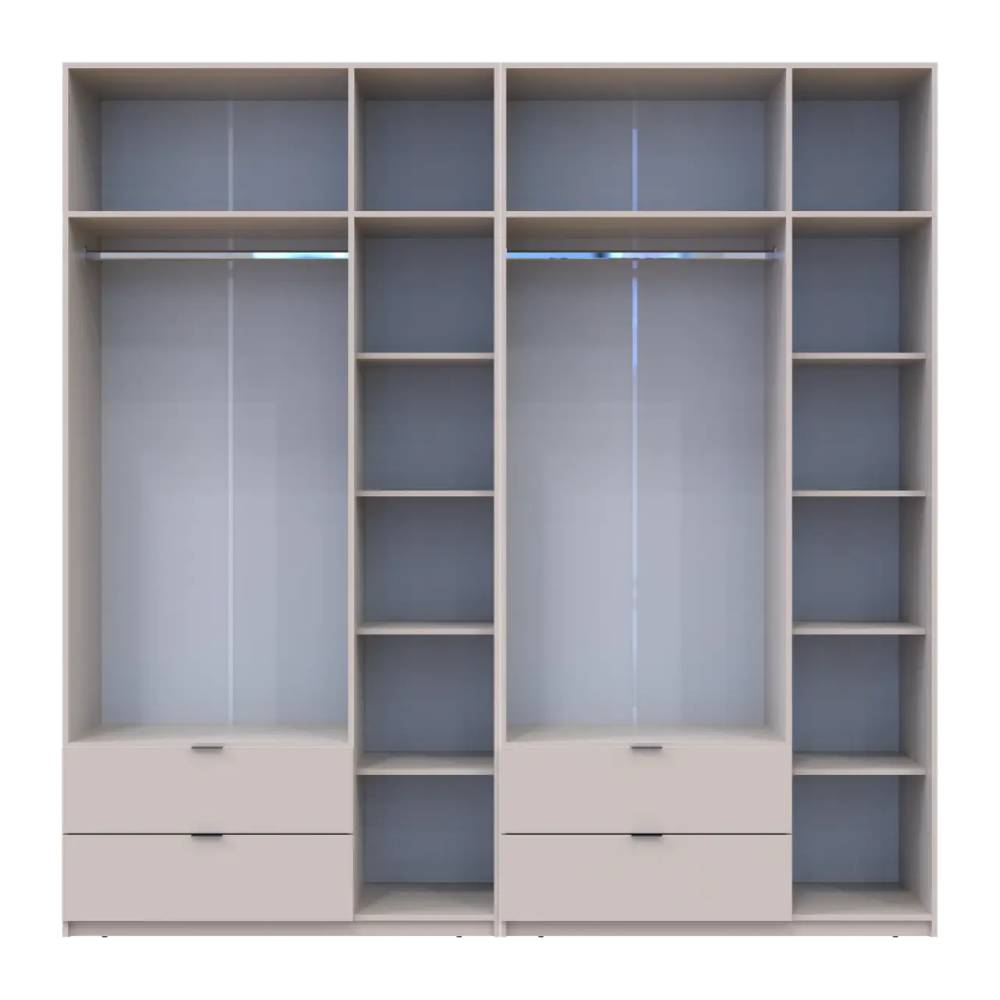 Шкаф для одежды Doros Лукас Кашемир 3+3 ДСП 240х50х240 DRS-011713 (42005108)