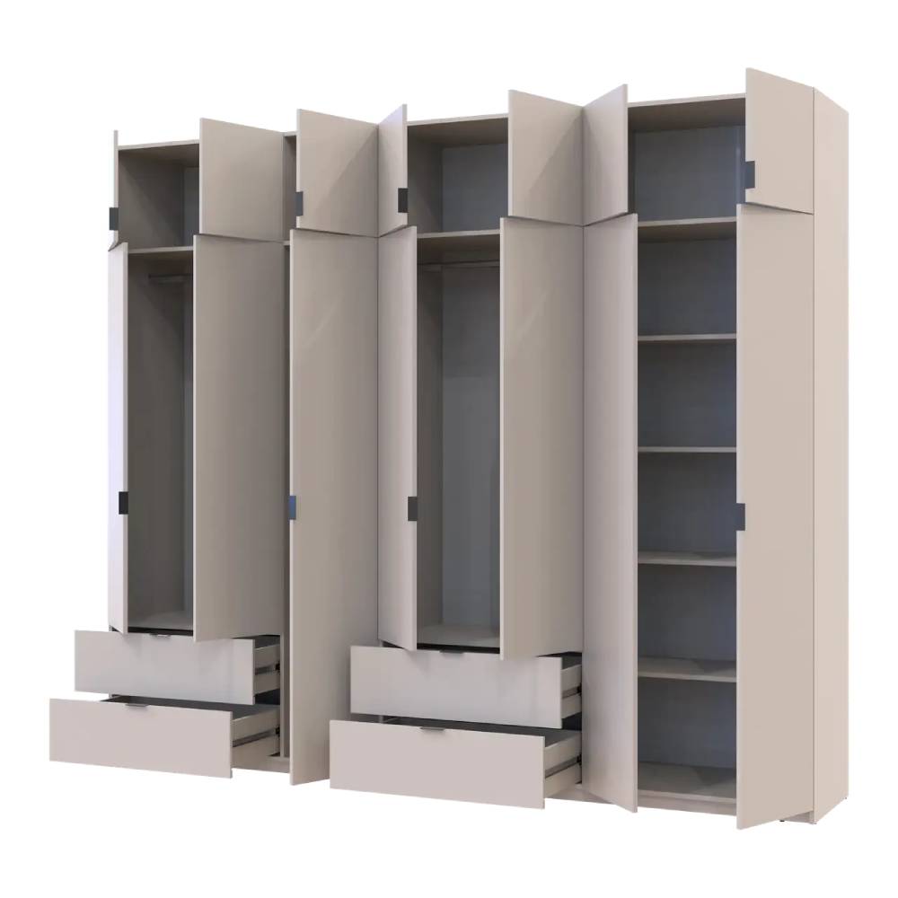 Шкаф для одежды Doros Лукас Кашемир 3+4 ДСП 280х50х240 DRS-011716 (42005120)