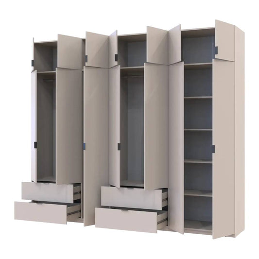 Шкаф для одежды Doros Лукас Кашемир 3+4 ДСП 280х50х240 DRS-011716 (42005120)