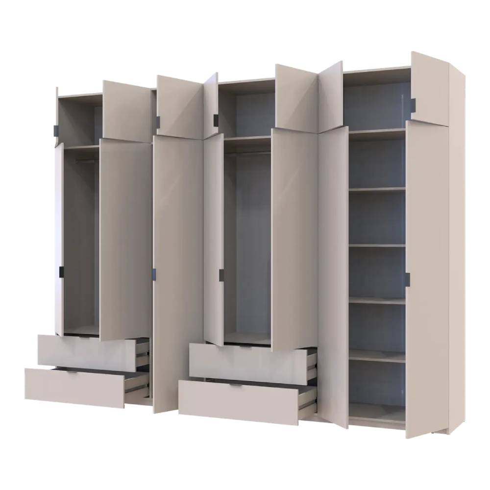 Шкаф для одежды Doros Лукас Кашемир 3+4 ДСП 315х50х240 DRS-011719 (42005136)