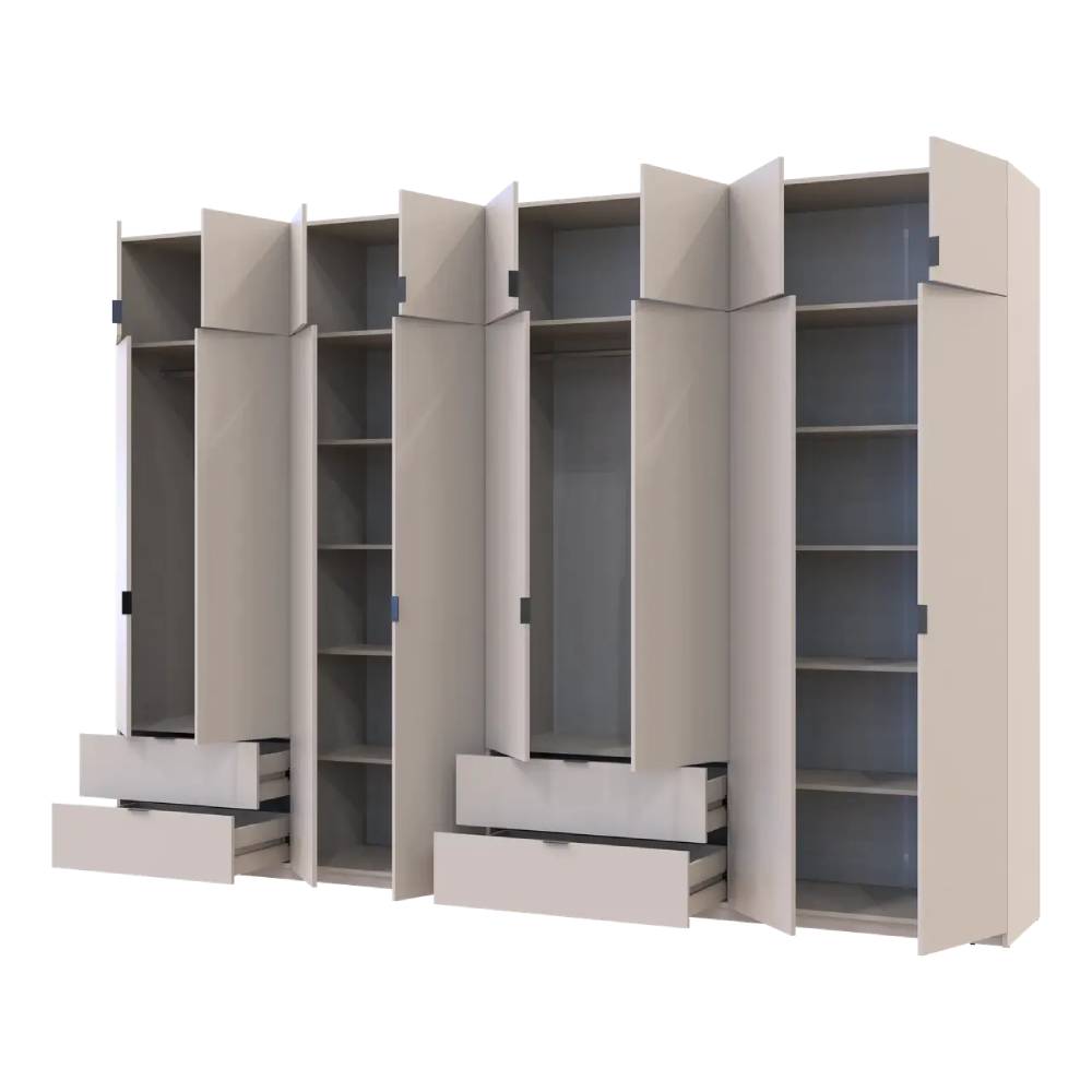 Шкаф для одежды Doros Лукас Кашемир 4+4 ДСП 340х50х240 DRS-011721 (42005140)