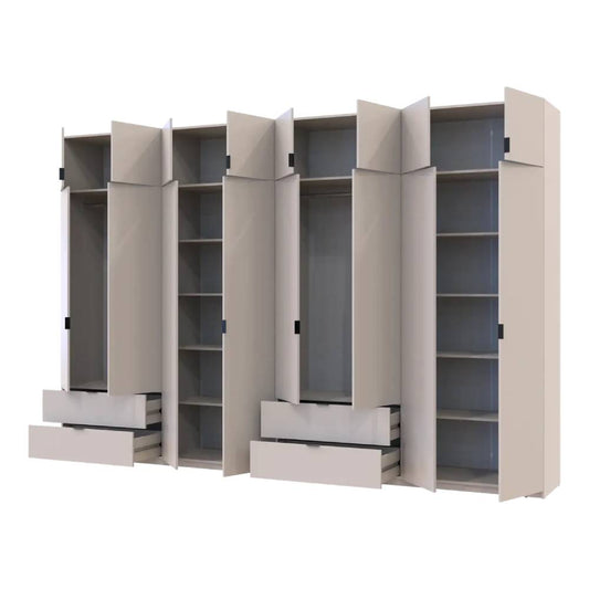 Шкаф для одежды Doros Лукас Кашемир 4+4 ДСП 360х50х240 DRS-011722 (42005144)