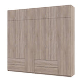 Шкаф для одежды Doros Лукас Дуб сонома 3+3 ДСП 255х50х240 DRS-011704 (42005111)