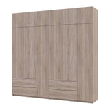 Шкаф для одежды Doros Лукас Дуб сонома 3+3 ДСП 240х50х240 DRS-011703 (42005107)