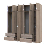 Шкаф для одежды Doros Лукас Дуб сонома 3+3 ДСП 240х50х240 DRS-011703 (42005107)