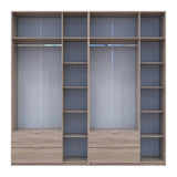 Шкаф для одежды Doros Лукас Дуб сонома 3+3 ДСП 240х50х240 DRS-011703 (42005107)