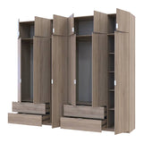 Шкаф для одежды Doros Лукас Дуб сонома 3+3 ДСП 270х50х240 DRS-011705 (42005115)