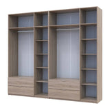 Шкаф для одежды Doros Лукас Дуб сонома 3+3 ДСП 270х50х240 DRS-011705 (42005115)