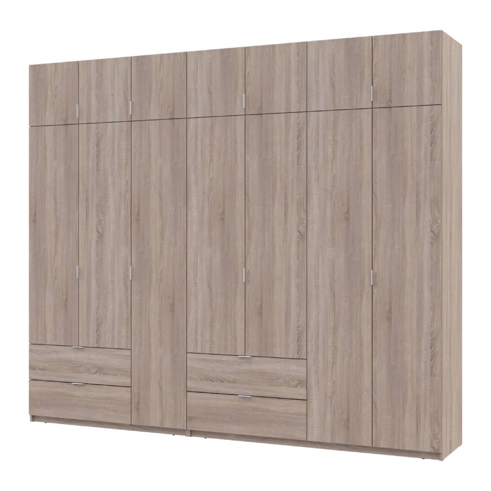 Шкаф для одежды Doros Лукас Дуб сонома 3+4 ДСП 280х50х240 DRS-011706 (42005119)