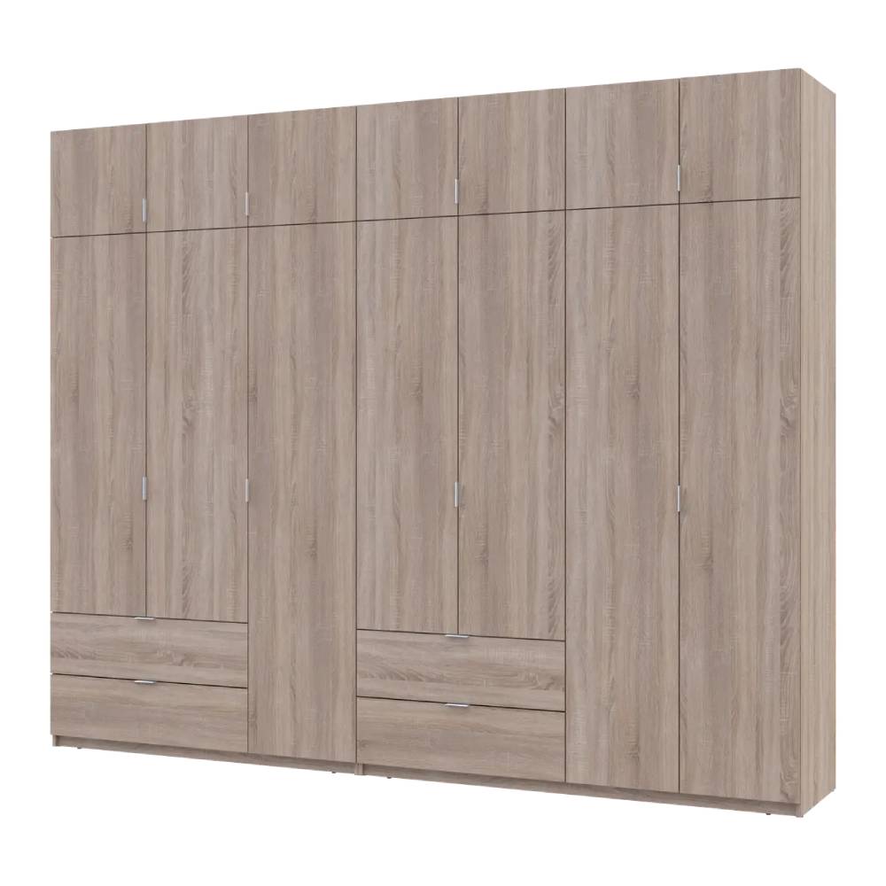 Шкаф для одежды Doros Лукас Дуб сонома 3+4 ДСП 295х50х240 DRS-011707 (42005123)