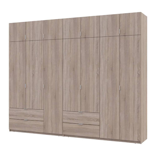 Шкаф для одежды Doros Лукас Дуб сонома 3+4 ДСП 295х50х240 DRS-011707 (42005123)